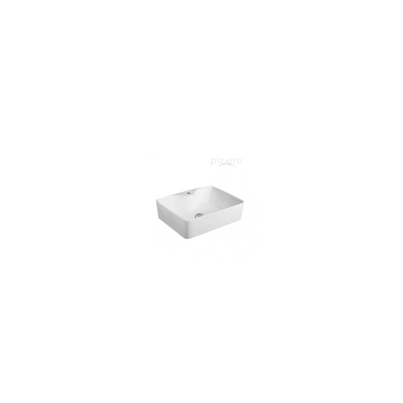 Lavabo de sobreponer con rebosadero