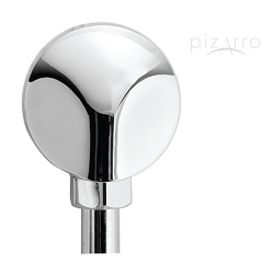 Conector, para, regadera, telefono, ABS, acabado, cromo