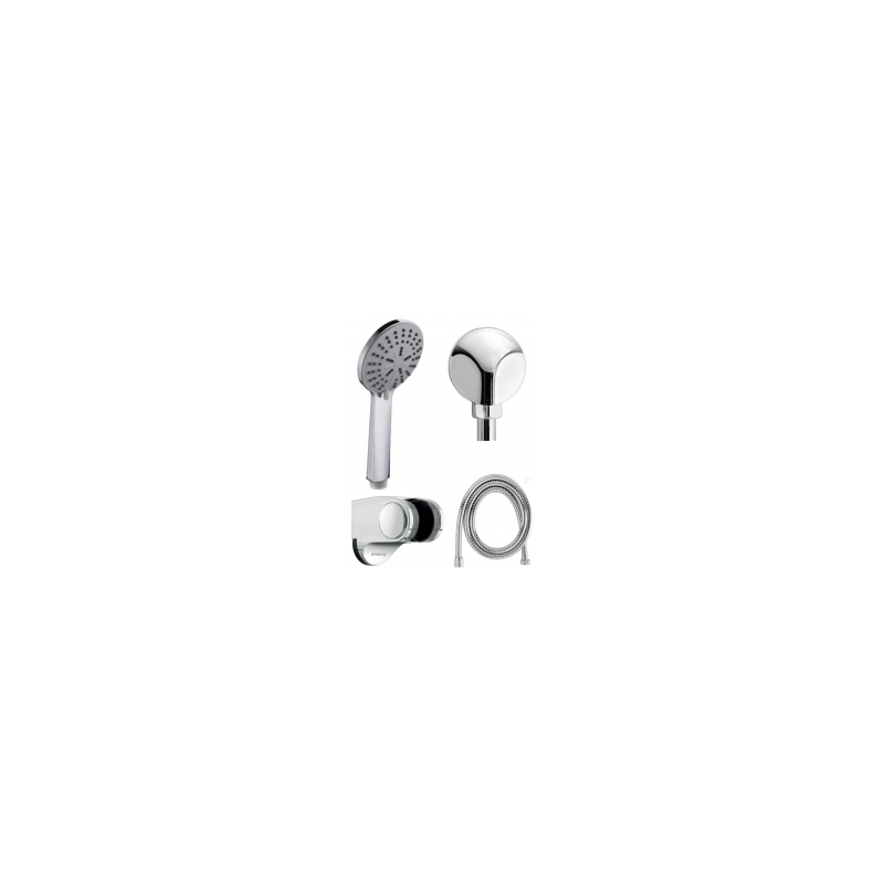 PAQUETE, REGADERA MOD. RT-40, CONECTOR MOD. AR-01, MANGUERA, CLIP.