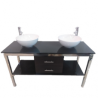 MUEBLE, DOBLE, BAÑO, DOS LAVABOS Y DOS GRIFOS.