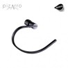ACCESORIOS, TOALLERO, MANO, NEGRO MATE