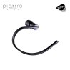 ACCESORIOS, TOALLERO, MANO, NEGRO MATE