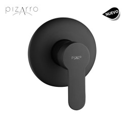 MONOMANDO ECONÓMICO PARA REGADERA NEGRO MATE.