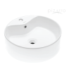 Lavabo de sobreponer con rebosadero
