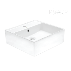 Lavabo de sobreponer con rebosadero